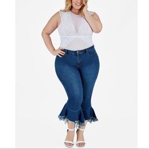 ashley stewart bell bottom jeans